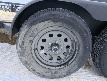 New 2026 HTC 7 x 16 Tandem Axle Utility Trailer with 4 Hole Load Securement Options ,7000 lb. GVWR