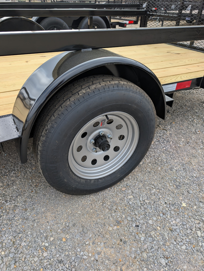 New 2026 Next Gen 6.5X14 Single 3.5k Axle Utility Trailer Tube Top Rail