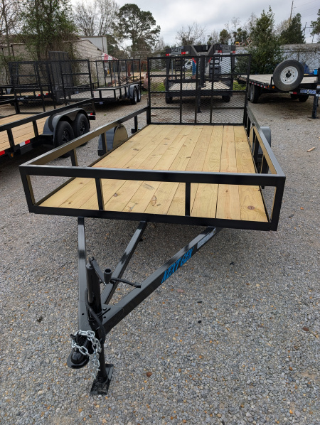 New 2026 Next Gen 6.5X14 Single 3.5k Axle Utility Trailer Tube Top Rail