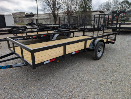 New 2026 Next Gen 6.5X14 Single 3.5k Axle Utility Trailer Tube Top Rail