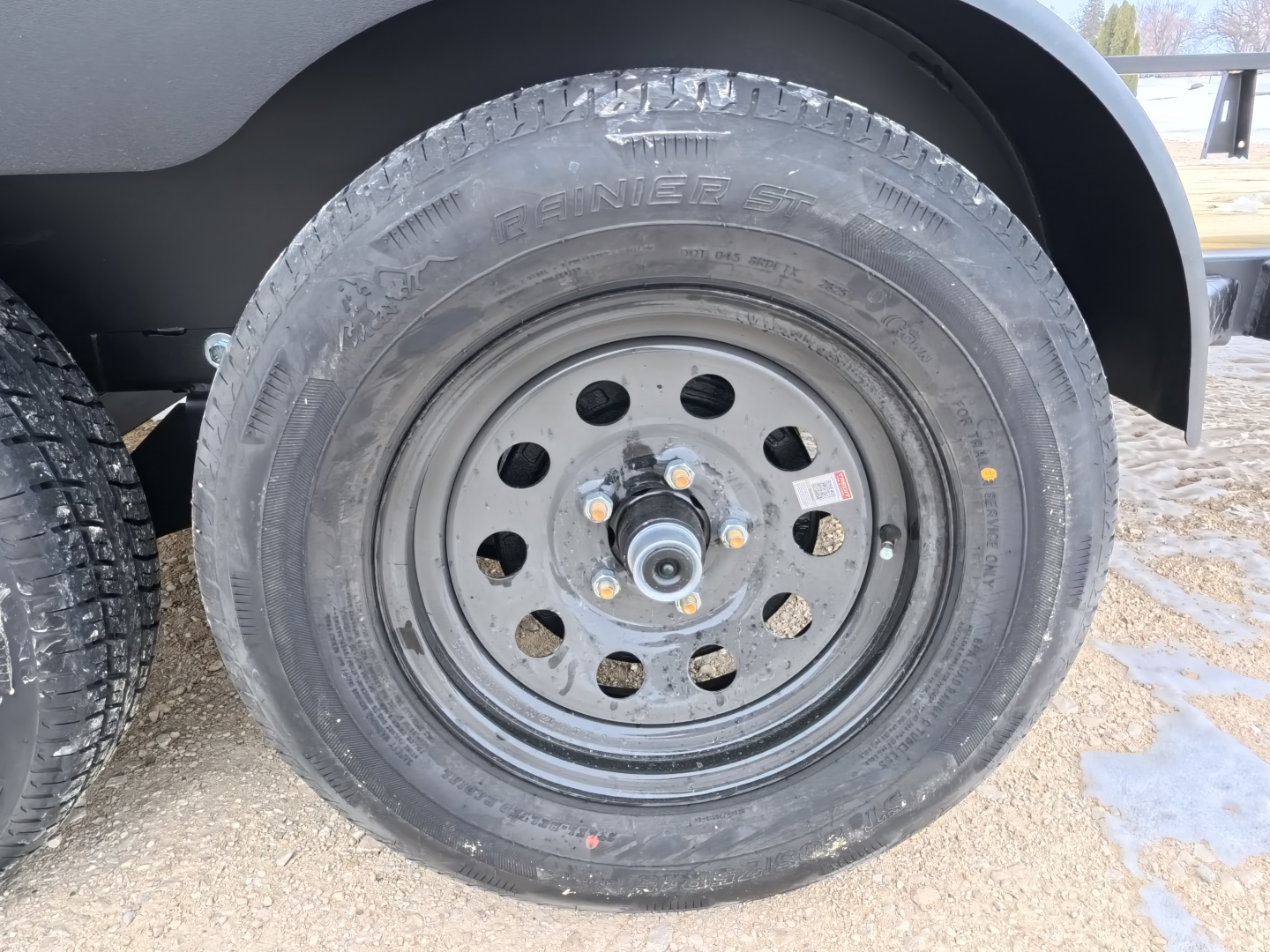 New 2026 HTC 7 x 16 Tandem Axle Utility Trailer with 4 Hole Load Securement Options ,7000 lb. GVWR