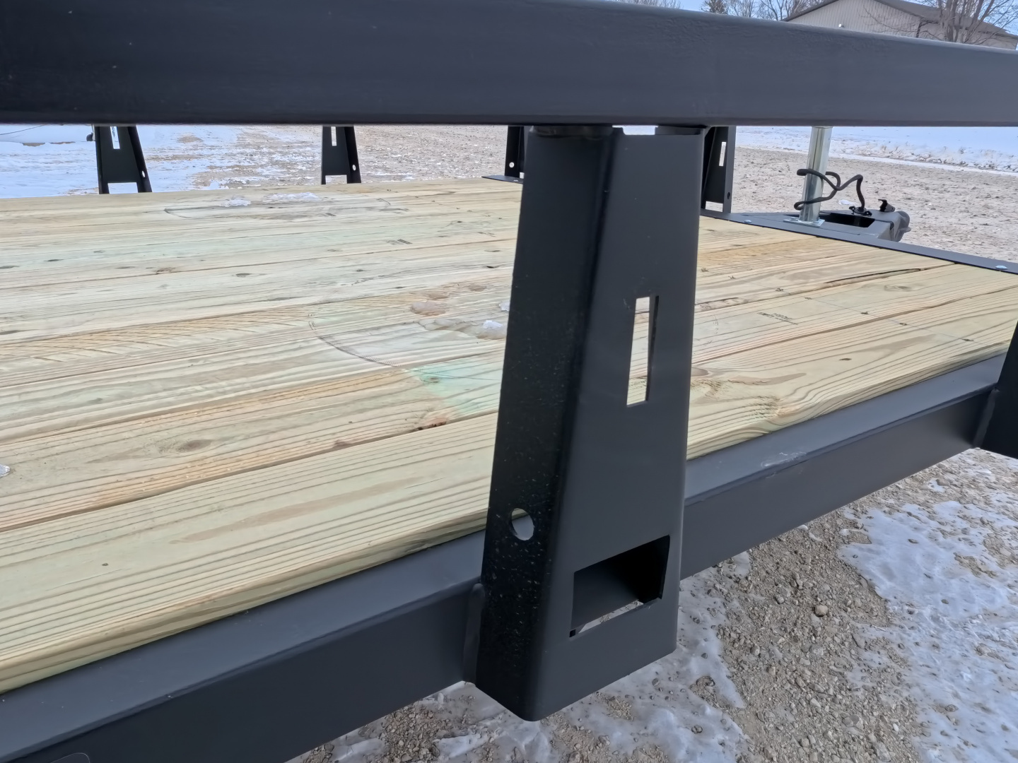 New 2026 HTC 7 x 16 Tandem Axle Utility Trailer with 4 Hole Load Securement Options ,7000 lb. GVWR