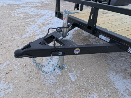 New 2026 HTC 7 x 16 Tandem Axle Utility Trailer with 4 Hole Load Securement Options ,7000 lb. GVWR