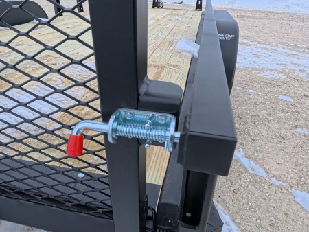 New 2026 HTC 7 x 16 Tandem Axle Utility Trailer with 4 Hole Load Securement Options ,7000 lb. GVWR