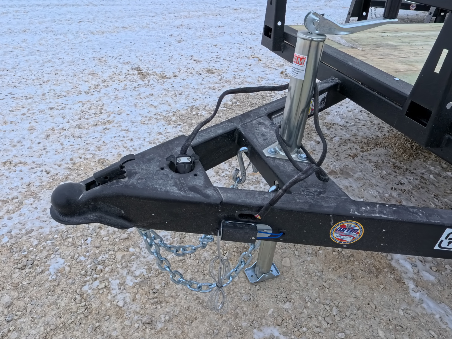 New 2026 HTC 7 x 20 Tandem Axle Steel Utility with 7,000 lb. GVWR and 4 Hole Anchor System Side Rail