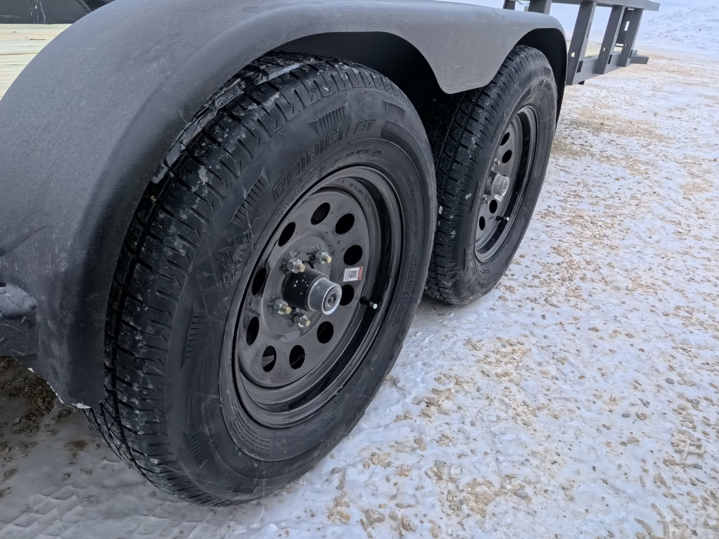 New 2026 HTC 7 x 20 Tandem Axle Steel Utility with 7,000 lb. GVWR and 4 Hole Anchor System Side Rail