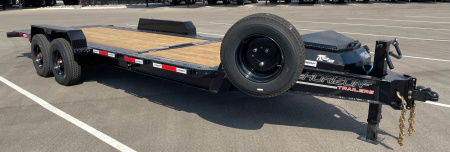 New Horizon HET 22'x 82" Gravity Tilt Equipment Trailer 21,000 GVWR, Spare
