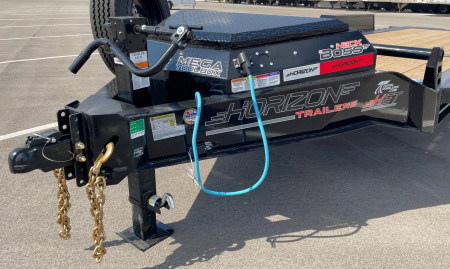 New Horizon HET 22'x 82" Gravity Tilt Equipment Trailer 21,000 GVWR, Spare