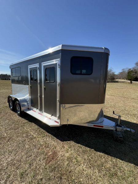 Used 2024 Adam 2 HORSE BUMPER PULL Horse Trailer