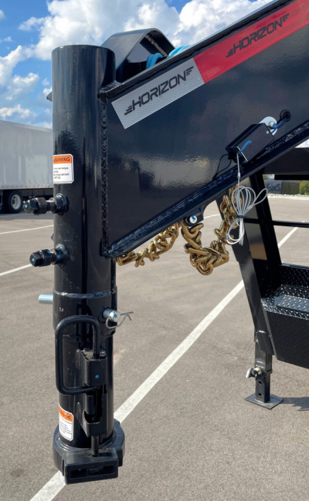 New Horizon HET 26'x102" Gooseneck Gravity Tilt Equipment Trailer 22,400 GVWR Drive Over Fenders