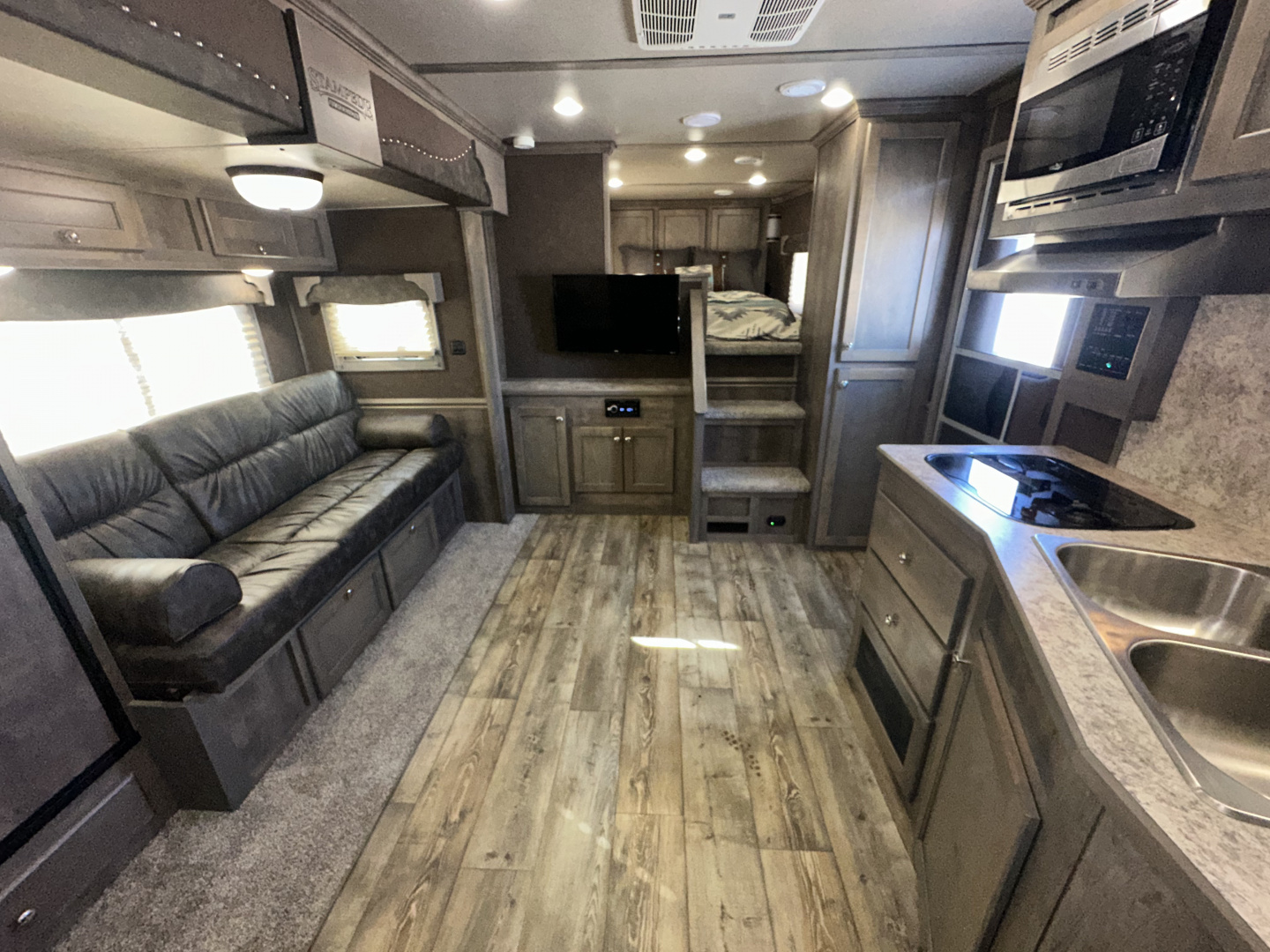 Used 2023 Merhow 3 Horse Living Quarters Stampede Horse Trailer