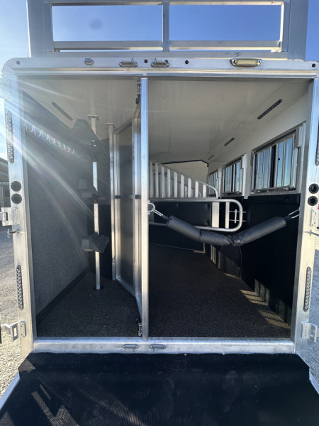 Used 2023 Merhow 3 Horse Living Quarters Stampede Horse Trailer