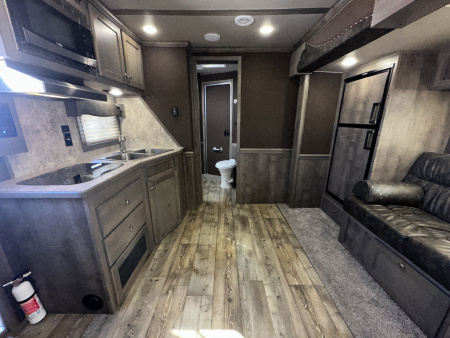 Used 2023 Merhow 3 Horse Living Quarters Stampede Horse Trailer