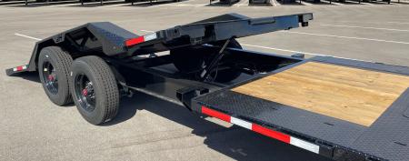New Horizon HET 24'x102" Gooseneck Gravity Tilt Equipment Trailer 21,000 GVWR Drive Over Fenders
