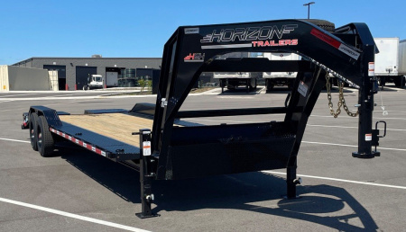 New Horizon HEH Gooseneck Equipment Trailer 26'x 102  -Mountain Ramps, Drive Over Fenders, 22,400 GVWR