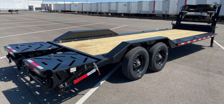 New Horizon HEH Gooseneck Equipment Trailer 26'x 102" -Mountain Ramps, Drive Over Fenders, 22,400 GVWR