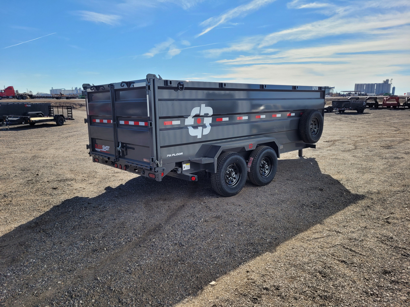 New 2026 Buckshot 83"x16' BP Dump Trailer W/4' Sides