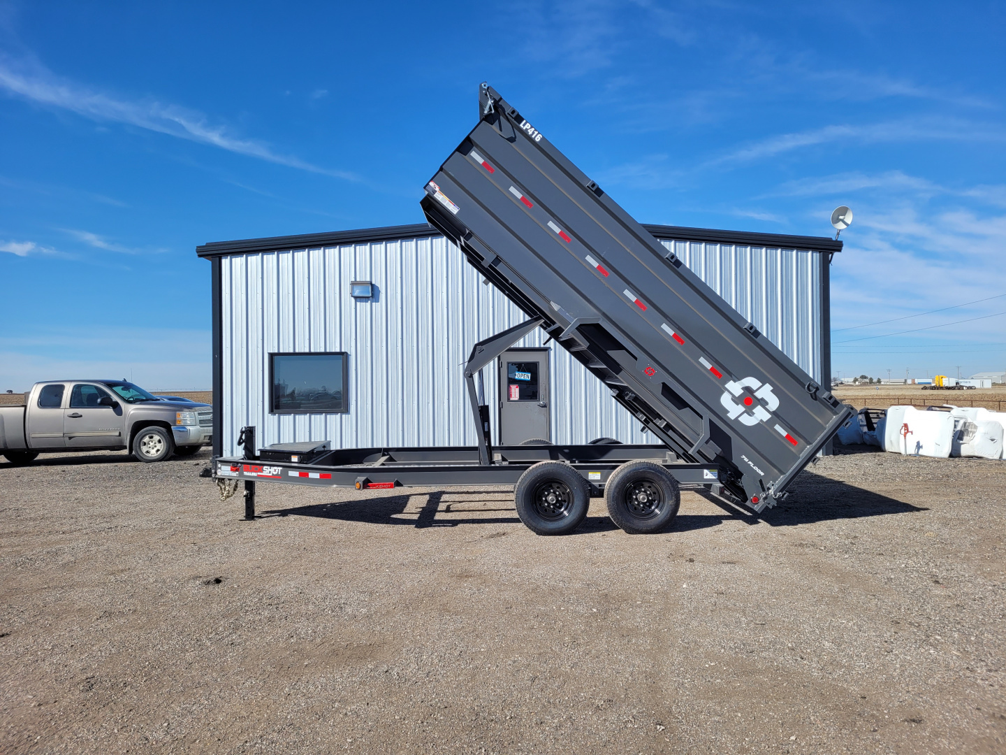 New 2026 Buckshot 83"x16' BP Dump Trailer W/4' Sides