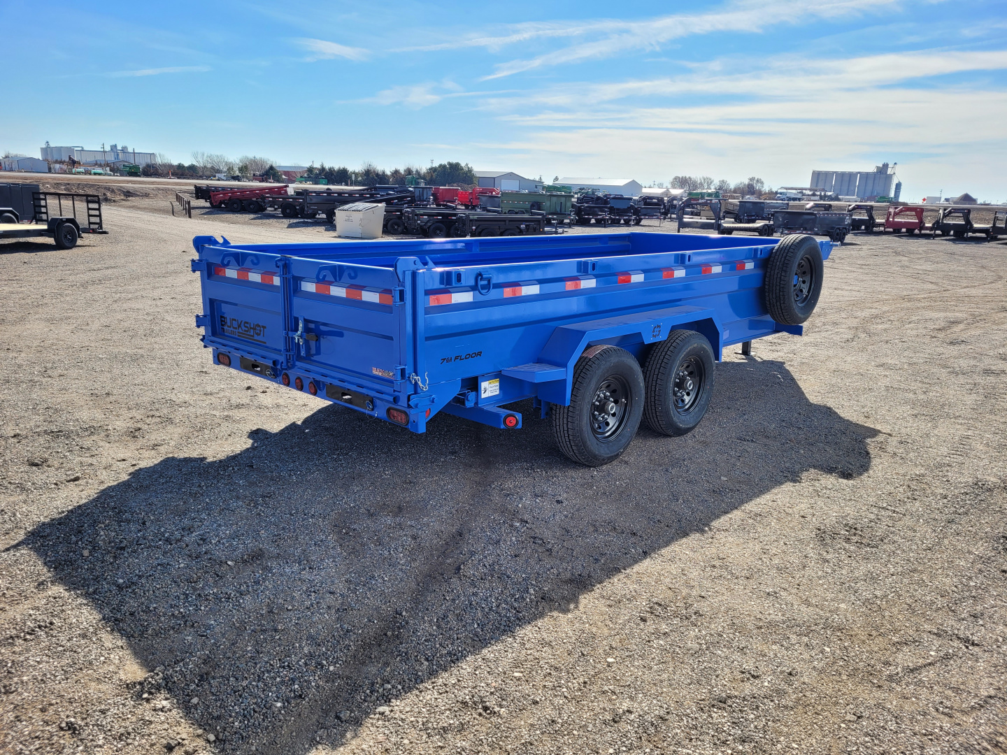 New 2026 Buckshot 83"x16' BP Dump Trailer W/2' Sides