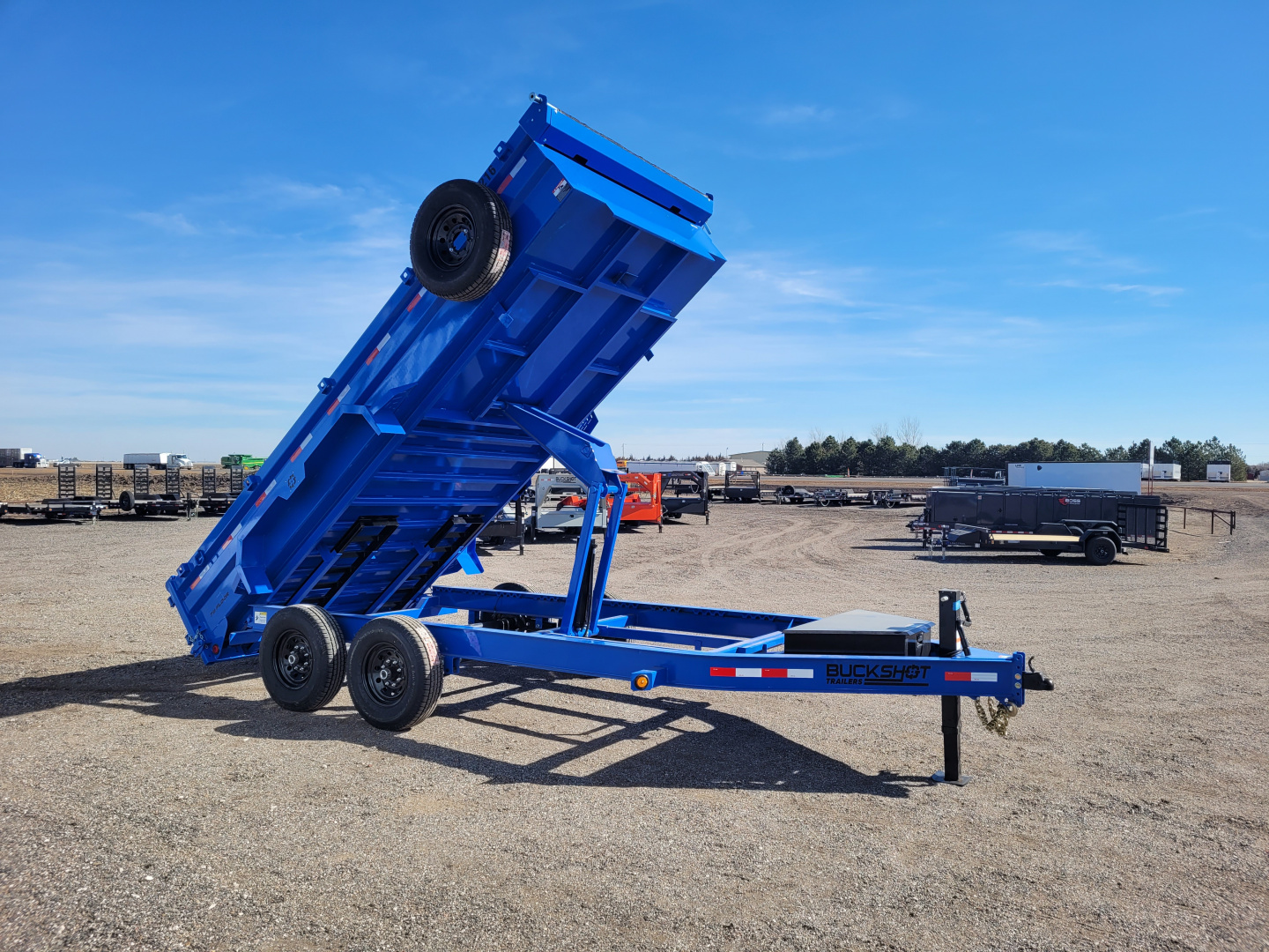 New 2026 Buckshot 83"x16' BP Dump Trailer W/2' Sides