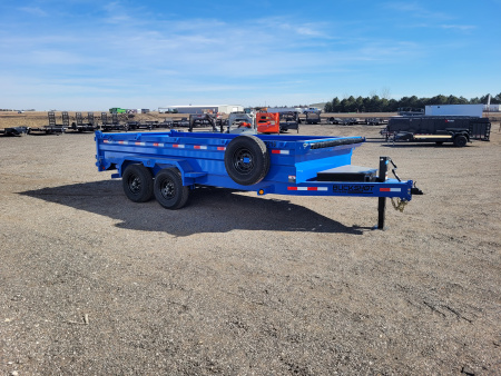 New 2026 Buckshot 83"x16' BP Dump Trailer W/2' Sides
