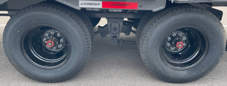 New Horizon 34' x 102" FYZ Gooseneck Flatbed Trailer w/ Hydraulic Dove, 25,9K GVWR, Spare