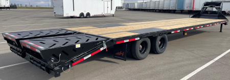 New Horizon 40' FHZ 25.9K 102" Gooseneck Hotshot Flatbed Trailer: Mountain Ramps, Spare