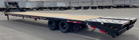 New Horizon 40' FHZ 25.9K 102" Gooseneck Hotshot Flatbed Trailer: Mountain Ramps, Spare