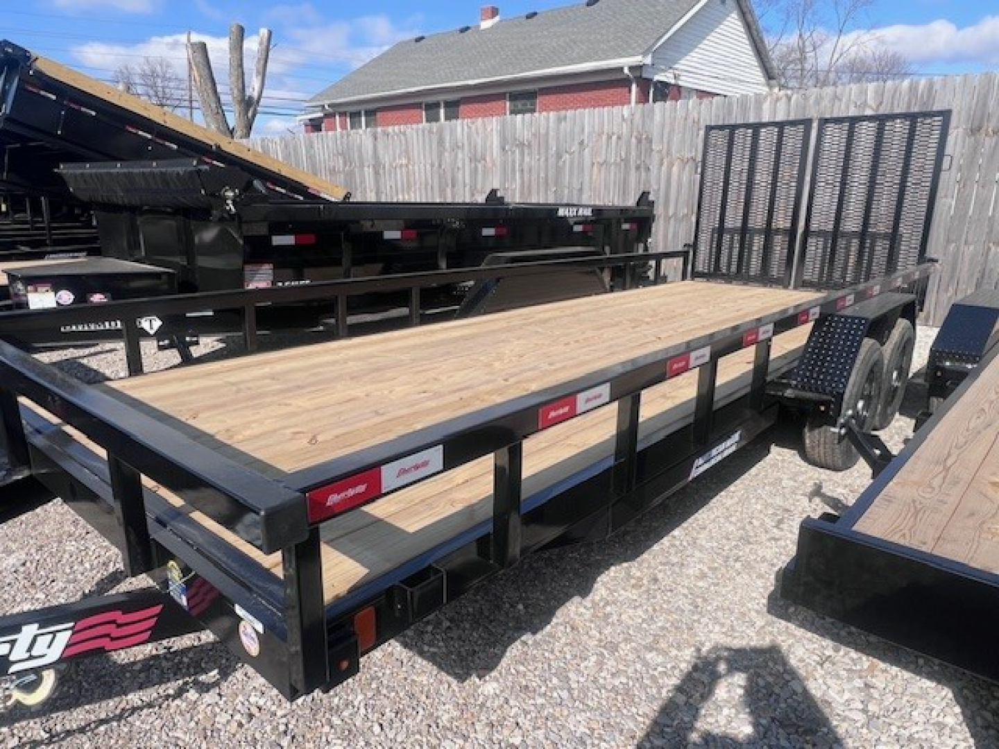 New 2026 Liberty 83x20 10K HD Split Gate Utility Trailer