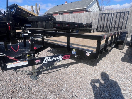 New 2026 Liberty 83x20 10K HD Split Gate Utility Trailer