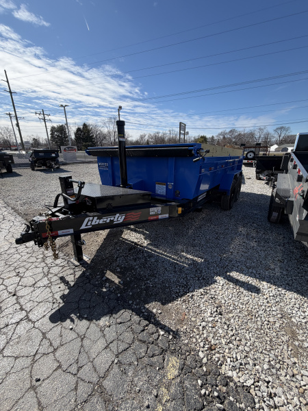New 2026 LIBERTY LD14K83X14B8TS Dump Trailer 83X14 TA 24  SIDES (GVW:15400) FREEDOM BLUE/BLACK