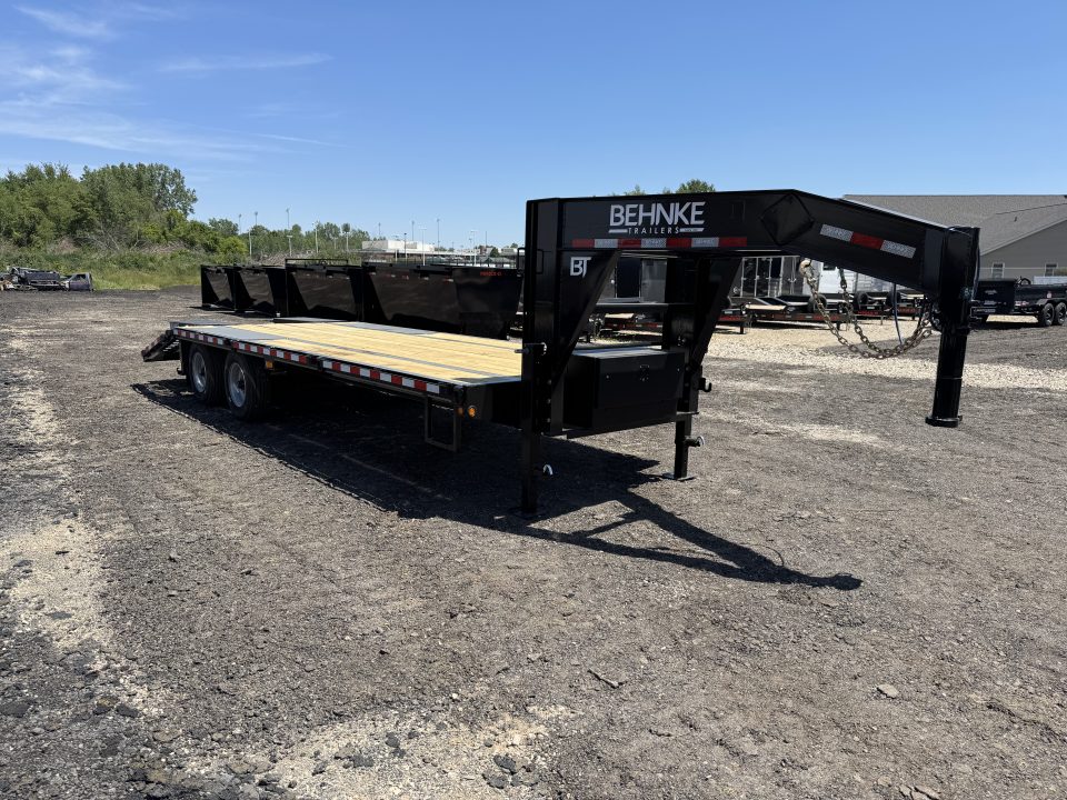 New 2026 Behnke FB8X25GN-20E Flatbed Trailer