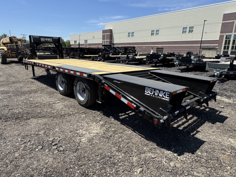 New 2026 Behnke FB8X25GN-20E Flatbed Trailer