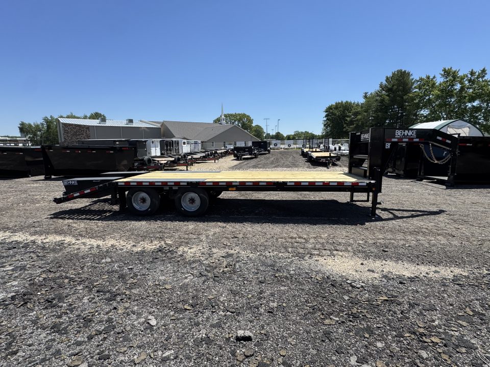 New 2026 Behnke FB8X25GN-20E Flatbed Trailer