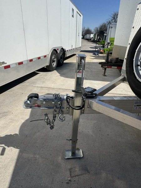 Used 2026 Aluma 18' OPEN CAR HAULER Utility Trailer TILT TRAILER WITH ROCKSHIELD & MATCHING SPARE