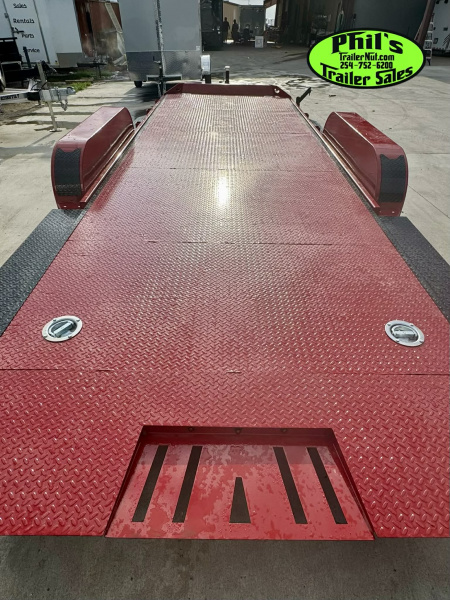 New Iron Bull 83X22 TILT TRAILER OPEN CAR HAULER STEEL DECK Equipment Trailer 5200 LB AXLES