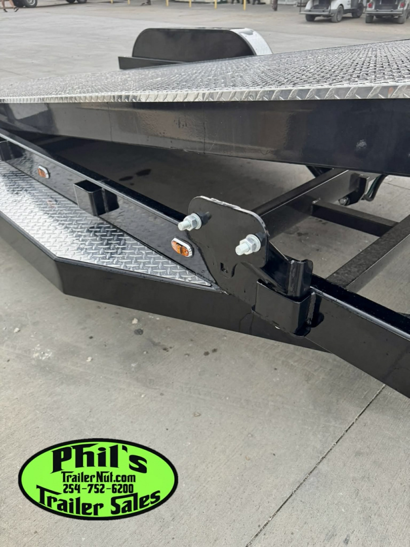 New Iron Bull 83X20 TILT TRAILER OPEN CAR HAULER STEEL DECK Equipment Trailer TILT TRAILER 5200LB AXLES