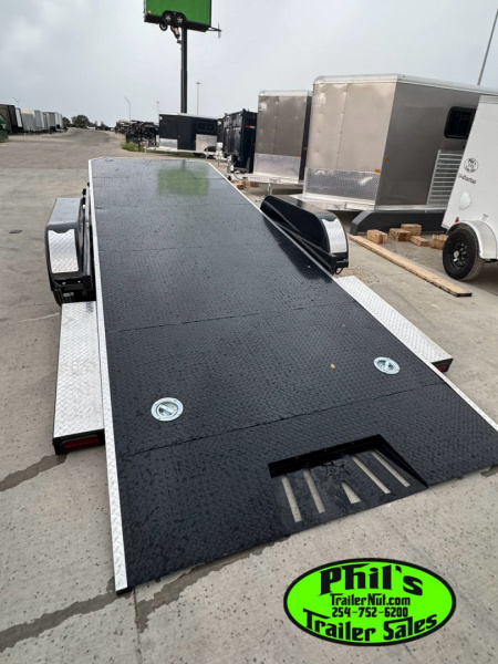 New Iron Bull 83X20 TILT TRAILER OPEN CAR HAULER STEEL DECK Equipment Trailer TILT TRAILER 5200LB AXLES