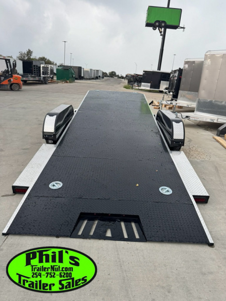New Iron Bull 83X20 TILT TRAILER OPEN CAR HAULER STEEL DECK Equipment Trailer TILT TRAILER 5200LB AXLES