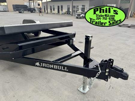 New Iron Bull 83X20 TILT TRAILER OPEN CAR HAULER STEEL DECK Equipment Trailer TILT TRAILER 5200LB AXLES