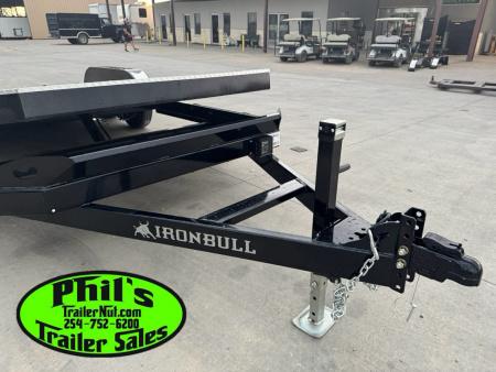 New Iron Bull 83X22 TILT TRAILER OPEN CAR HAULER STEEL DECK Equipment Trailer 5200 LB AXLES