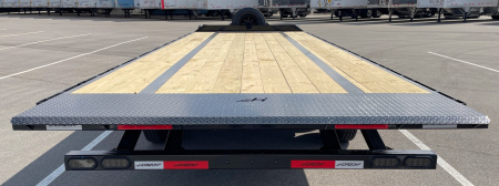 New Horizon 22' FFT Full Power Tilt Flatbed Trailer: 17K GVWR, Spare, Wireless Remote, SPARE