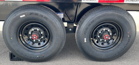 New Horizon 22' FFT Full Power Tilt Flatbed Trailer: 17K GVWR, Spare, Wireless Remote, SPARE