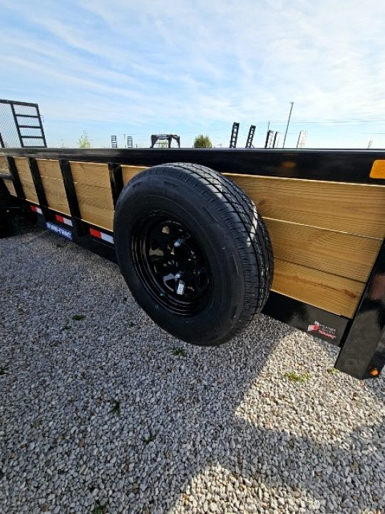 New 2026 Sure-Trac 7 x 24 10K Tube Top Three Board Utility Trailer