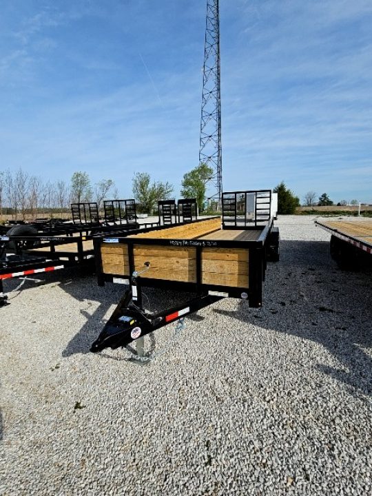 New 2026 Sure-Trac 7 x 24 10K Tube Top Three Board Utility Trailer