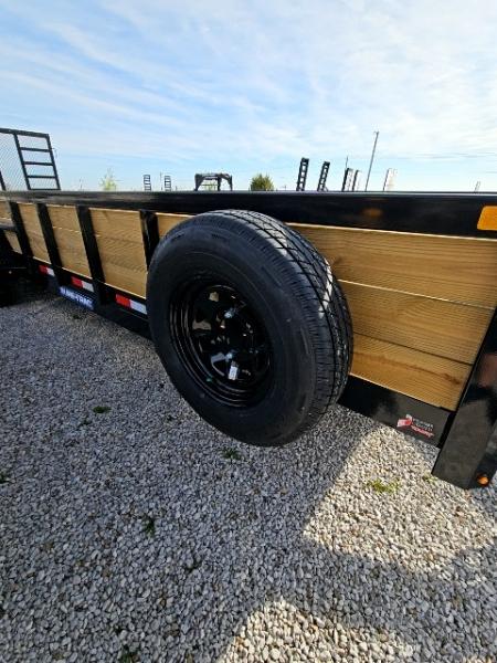 New 2026 Sure-Trac 7 x 24 10K Tube Top Three Board Utility Trailer