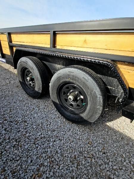 New 2026 Sure-Trac 7 x 24 10K Tube Top Three Board Utility Trailer