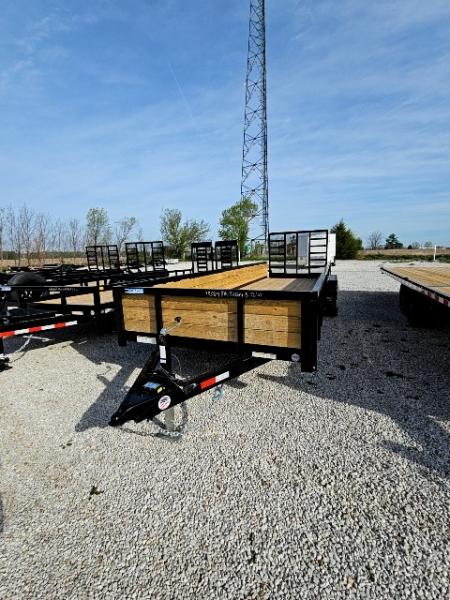 New 2026 Sure-Trac 7 x 24 10K Tube Top Three Board Utility Trailer