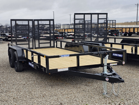 New 2026 Sure-Trac 7 x16 7K Tube Top Utility Trailer