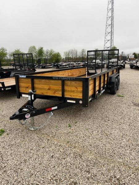 New 2026 Sure-Trac 7 x 20 10K Tube Top Three Board Utility Trailer